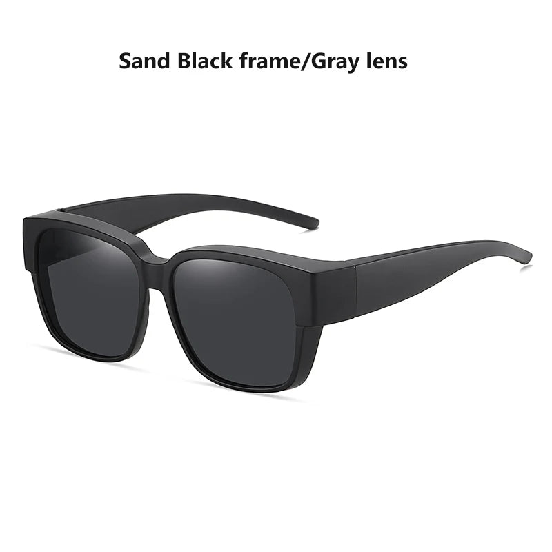 Fit Over Myopia Glasses Cover Polarized UV400 Anti-Glare Sunglasses for Men Women