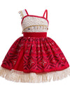 Disney Moana 2 Girls Cosplay Costume Kids One Shoulder Sleeveless Dress 2025 Christmas Party Vaiana Princess Cosplay Costume