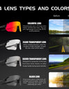 Cycling Sunglasses Men Lady Outdoor Sports Windproof Dustproof Goggles Road Mountain Biking Running Sun Glasses