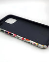 Wildflower Boho Embroidery Effect Flower Case for iPhone 16 15 Pro Max 14 Plus Protective 2 in 1 Double Deck Cover