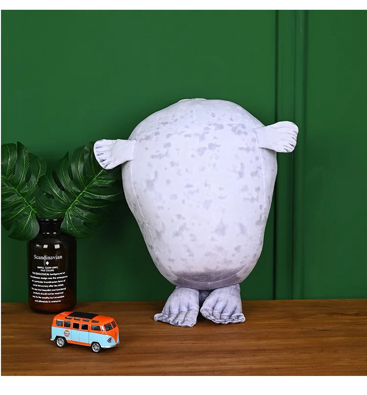 70cm Kawaii Seal Stuffed Animal Seal Plush Toy Soft Cuddly Baby Seal Doll Kids Birthday Gift Plushie Stuffed Animal Pillow