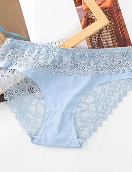 Panties Sweet Lace Underwear Woman Cotton Crotch Briefs Female Intimates Lingerie Low Rise Underpants
