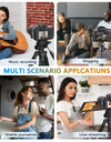 Wireless 3.5mm TRS Lavalier Lapel Noise Reduction Microphone for Canon, Nikon, Sony Cameras Vlogging Recording