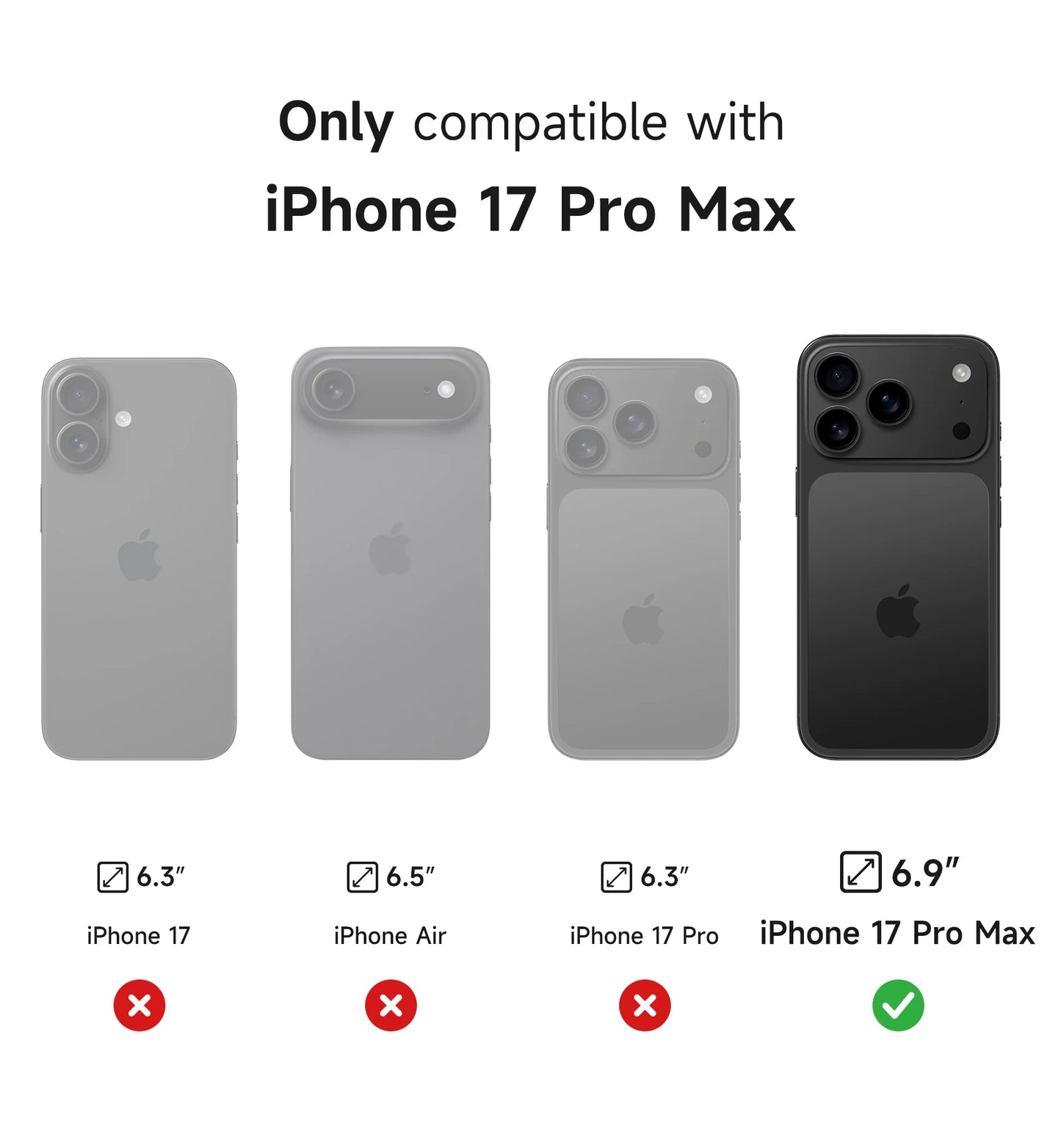For iphone 17 pro max case with Camera Cover & Adjustable Kickstand Compatible With MagSafe Shockproof Magnetic Protective Cover