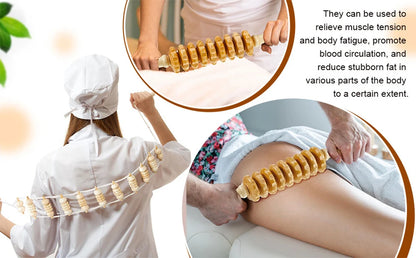 2Pcs/Set Wood Therapy Tools, Maderoterapia Colombiana Anti Cellulite Massager Lymphatic Drainage Massager for Muscle Pain Relief