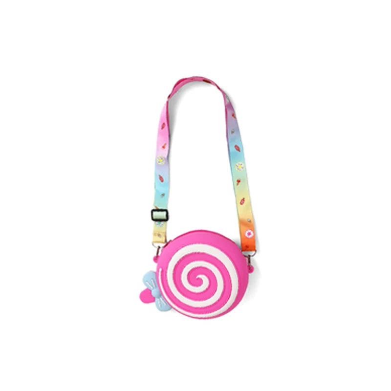 Girls Purim Festival Lollipop Costume  Puff Sleeve Candy Costume  Sweet Lollipop Print Birthday Party Dresses