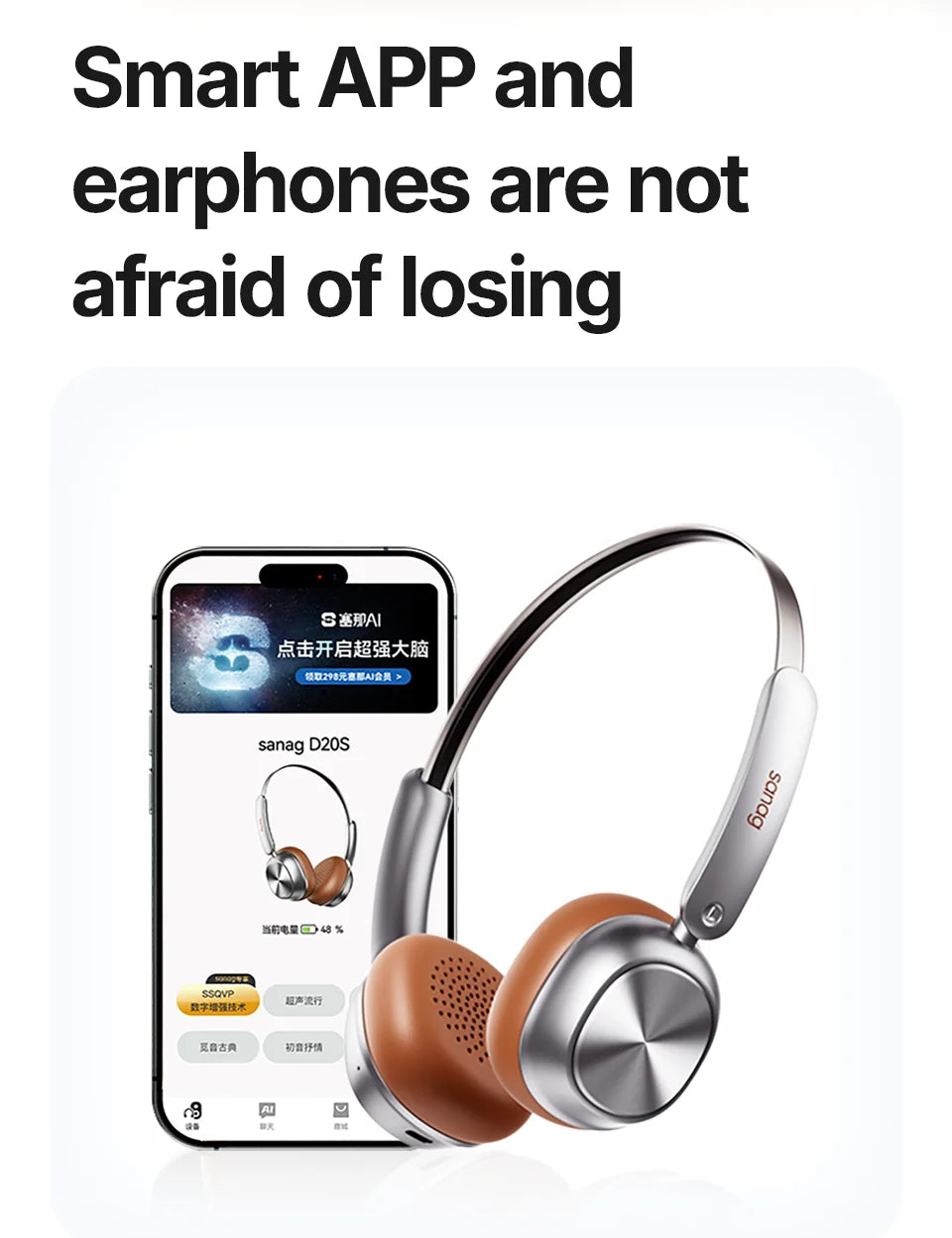 D20S Retro Headband Headphones Bluetooth 5.4 Sport Earbuds HiFi Sound Noise Cancelling Headband Earphones for Running