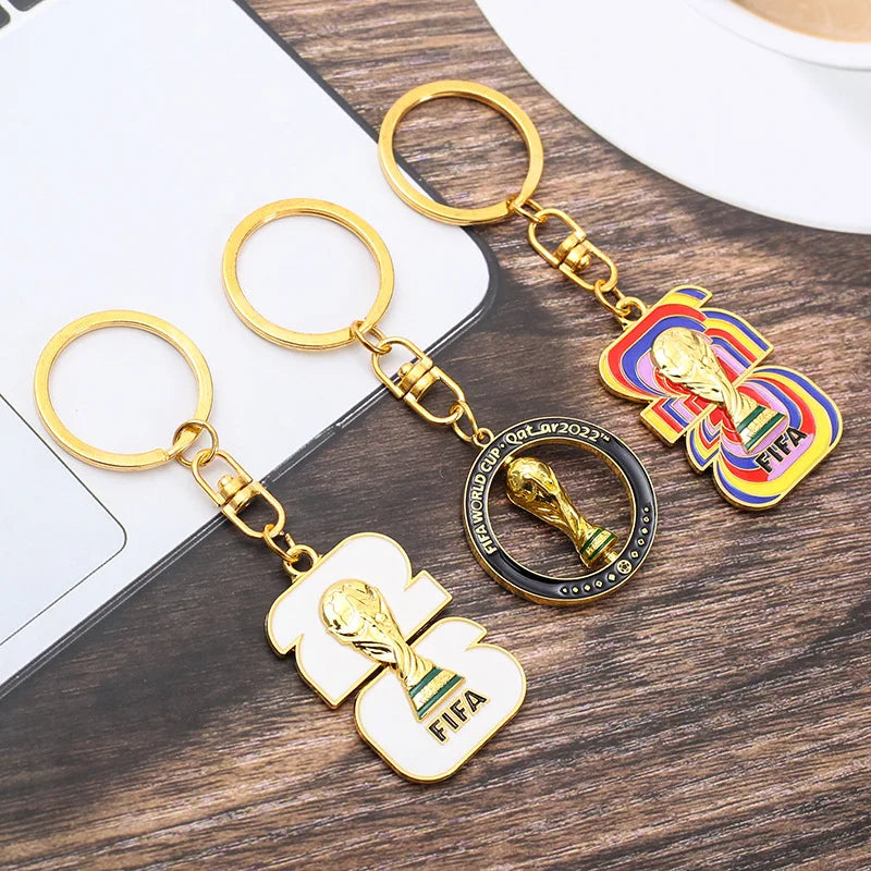 2026 World Cup Football Fan Metal Keychain Soccer Sports Souvenir
