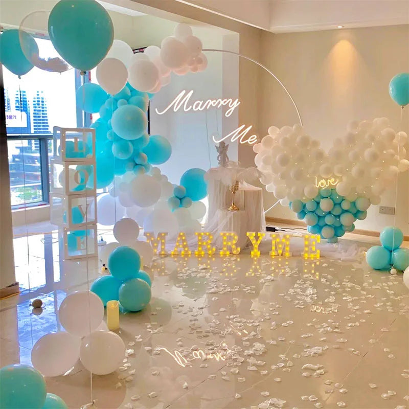 Metal Wedding Arche Circular Balloon Stand Party Decoration Backdrop Arch Birthday Party Balloon Arch  Shower Decoration