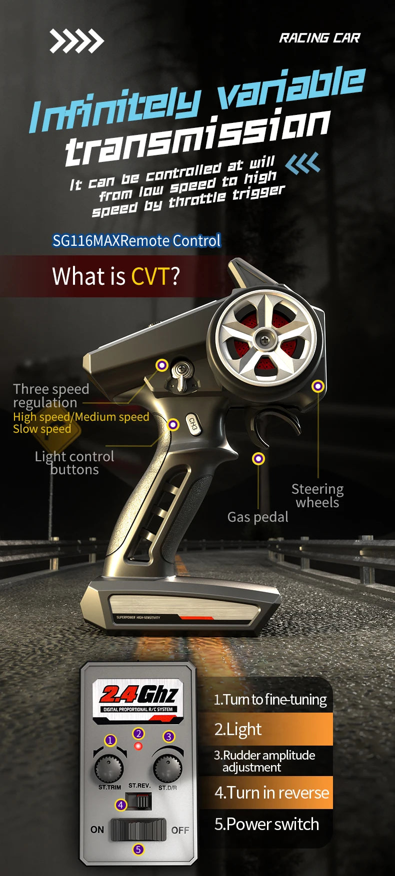 ZLL SG116 MAX/PRO 1:16 High Speed Drift Racing 80KM/H Or 40KM/H Brushless Motor 4WD RC Car Off Road Car Toys