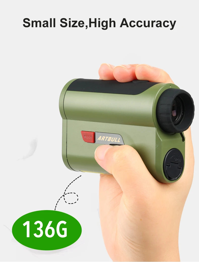 2000Yard Laser Rangefinder for Hunting 1200Yard With OLED Red Display 7x Amplification Distance Meter Outdoor