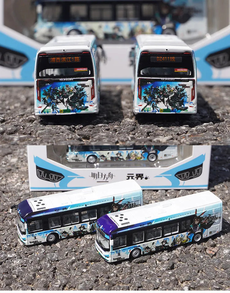 1 120 Scale Shanghai City Tour Bus Diecast Model Vehicle