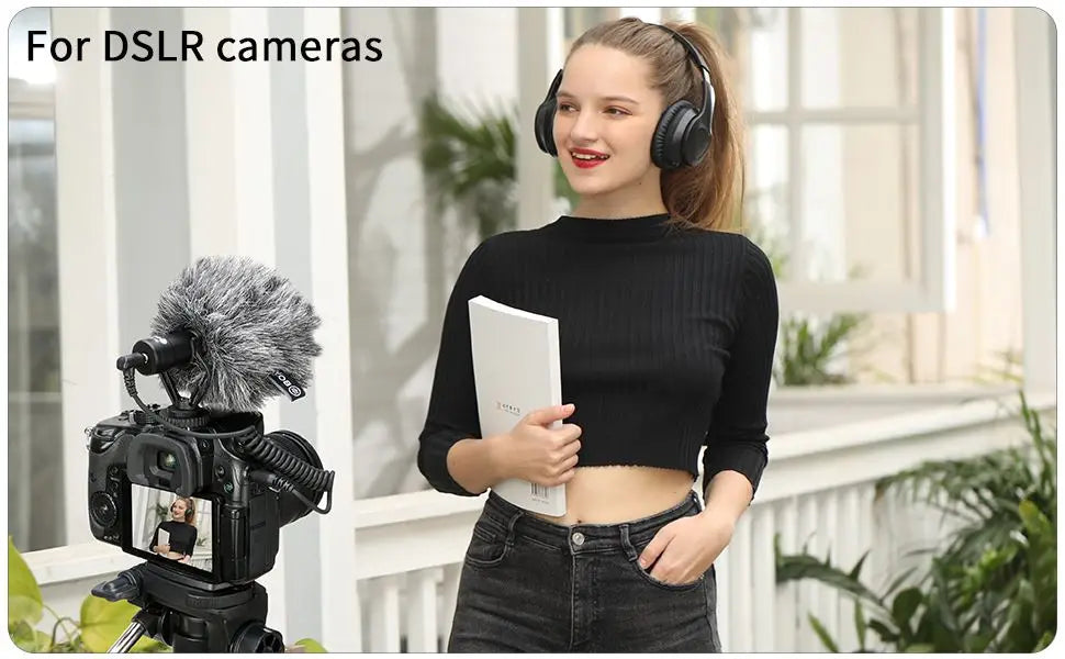 BY-MM1-B On-camera Shotgun Microphone for iPhone Android Smartphone DSLR Cameras PC Laptop Youtube Recording Streaming Vlog