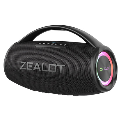 ZEALOT S97 80W Bluetooth Speaker Powerful Wireless Speaker with Portable Handle, for Party, Camping,RGB Colorful Light