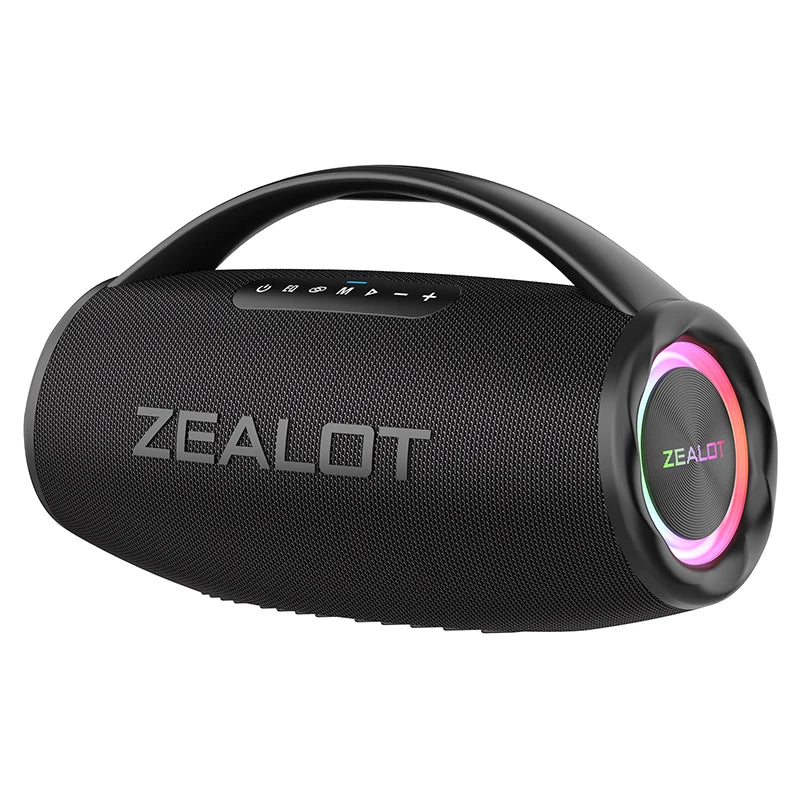 80W Bluetooth Speaker Powerful Wireless Speaker with Portable Handle, for Party, Camping,RGB Colorful Light