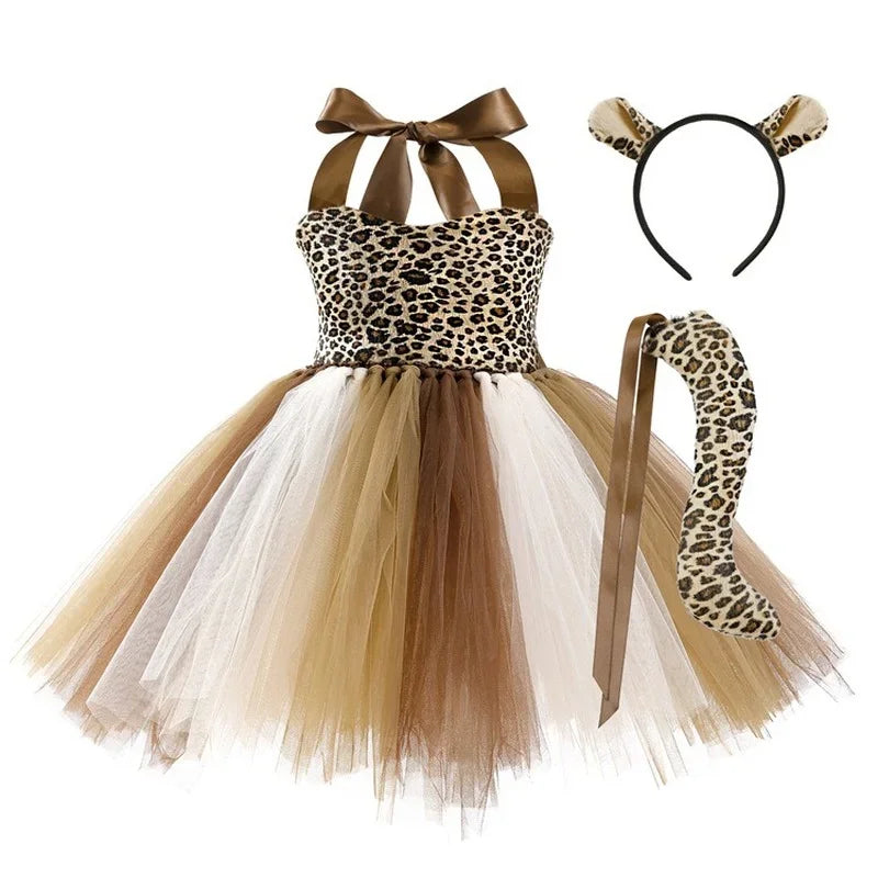 Animal Cosplay Tutu Dress with Accessories Party Costume