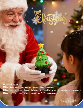 Christmas Eve Light Mini High Fidelity Bluetooth 5.3 Speaker TWS Connection Stereo Rechargeable LED Desk Lamp Christmas Gift