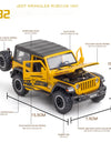 1:32 Jeep Wrangler Rubicon Alloy Off Road Diecast Model Hight Simulation Sound Light  Toy Collect Hobby Model Ornaments Gift