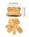 Tiger Printed Hat with Plush Scarf Cap Bear Ears Hat for Cold Weather Travel