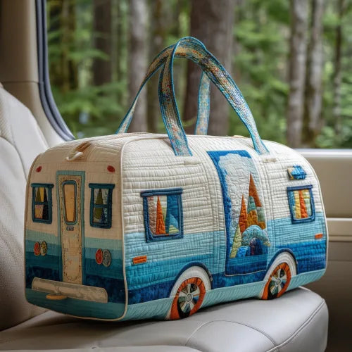 Adjustable Strap 3D Quilted Duffle Bag Large Capacity Sports Travel Tote