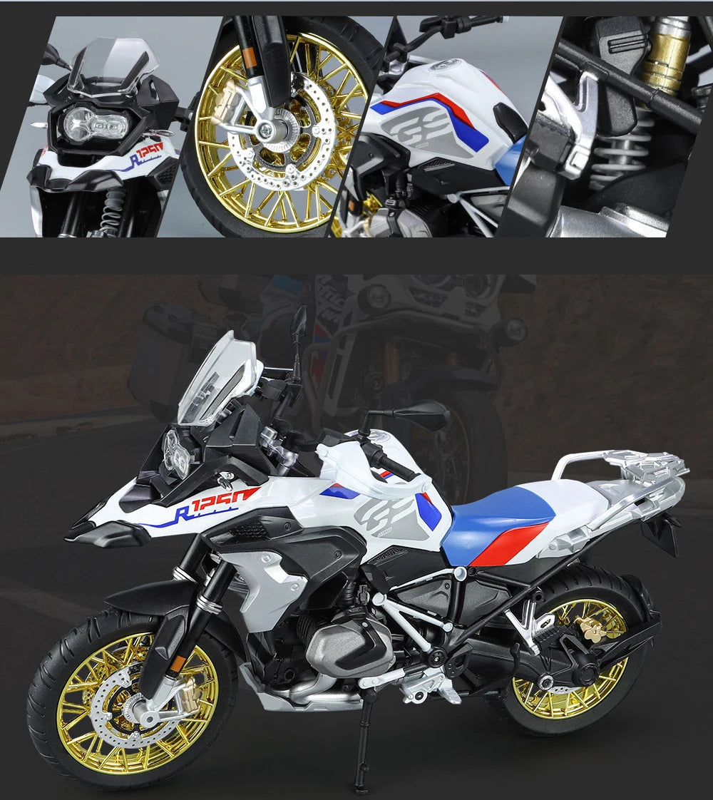 Diecast R1250 GS Adventure Motorcycle Model 1 to 9 Scale