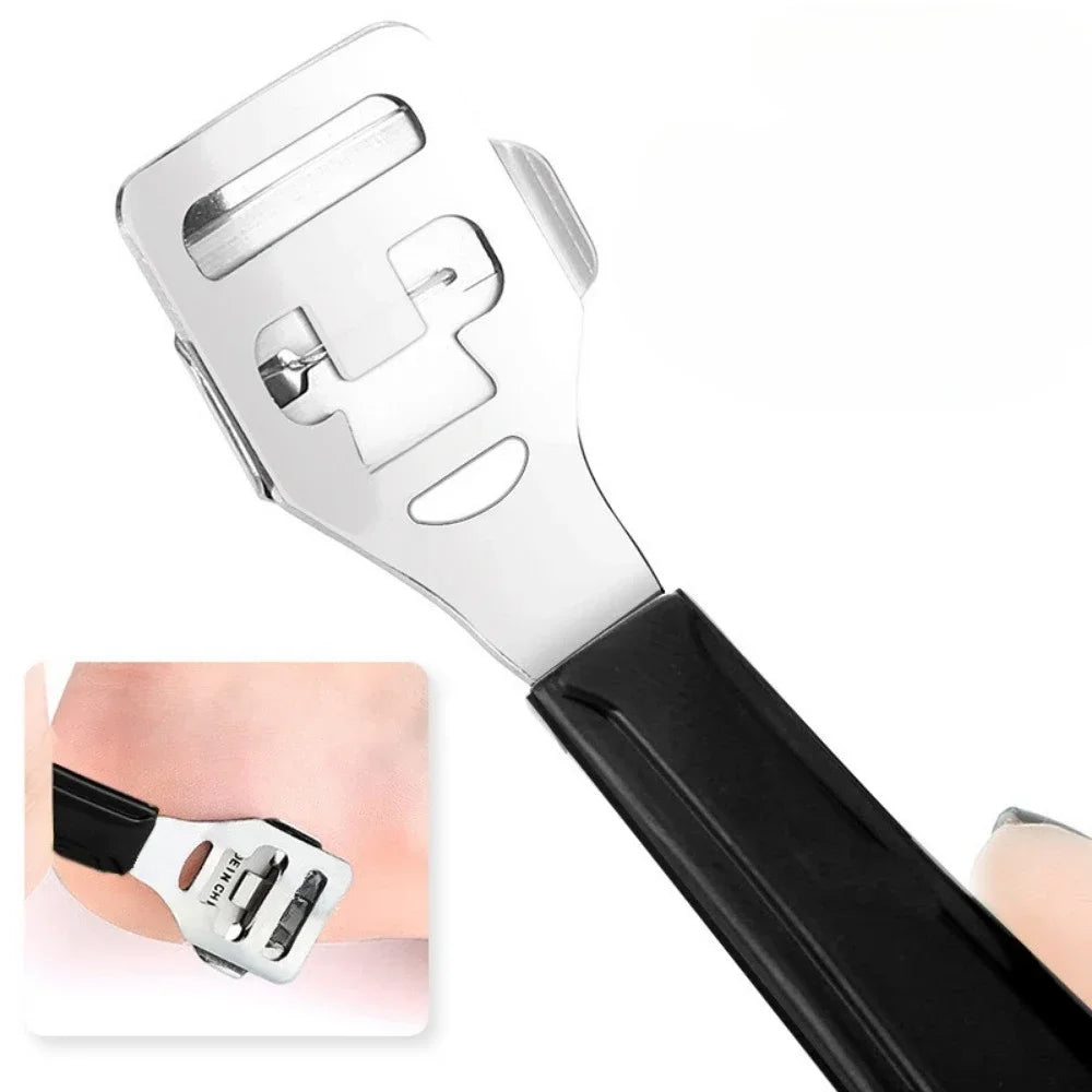10Pcs Profession Stainless Steel Callus Remover Foot File Scraper Pedicure Tools Dead Skin Remove for Heels Feet Care Products