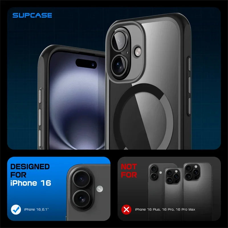 For iPhone 16 Case with Camera Control Capture Button UB Mag Slim Shockproof Protective  MagSafe Phone Case