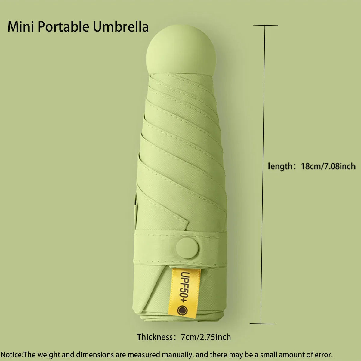 Compact Ultralight Folding Umbrella Waterproof Five Fold Portable Travel Umbrella Sun Rain Protection Umbrella