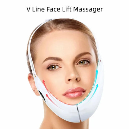 V Line Face Lift Massager Portable Facial Massage Device Rechargeable LED Display Facial Beauty Instrument 5 Modes