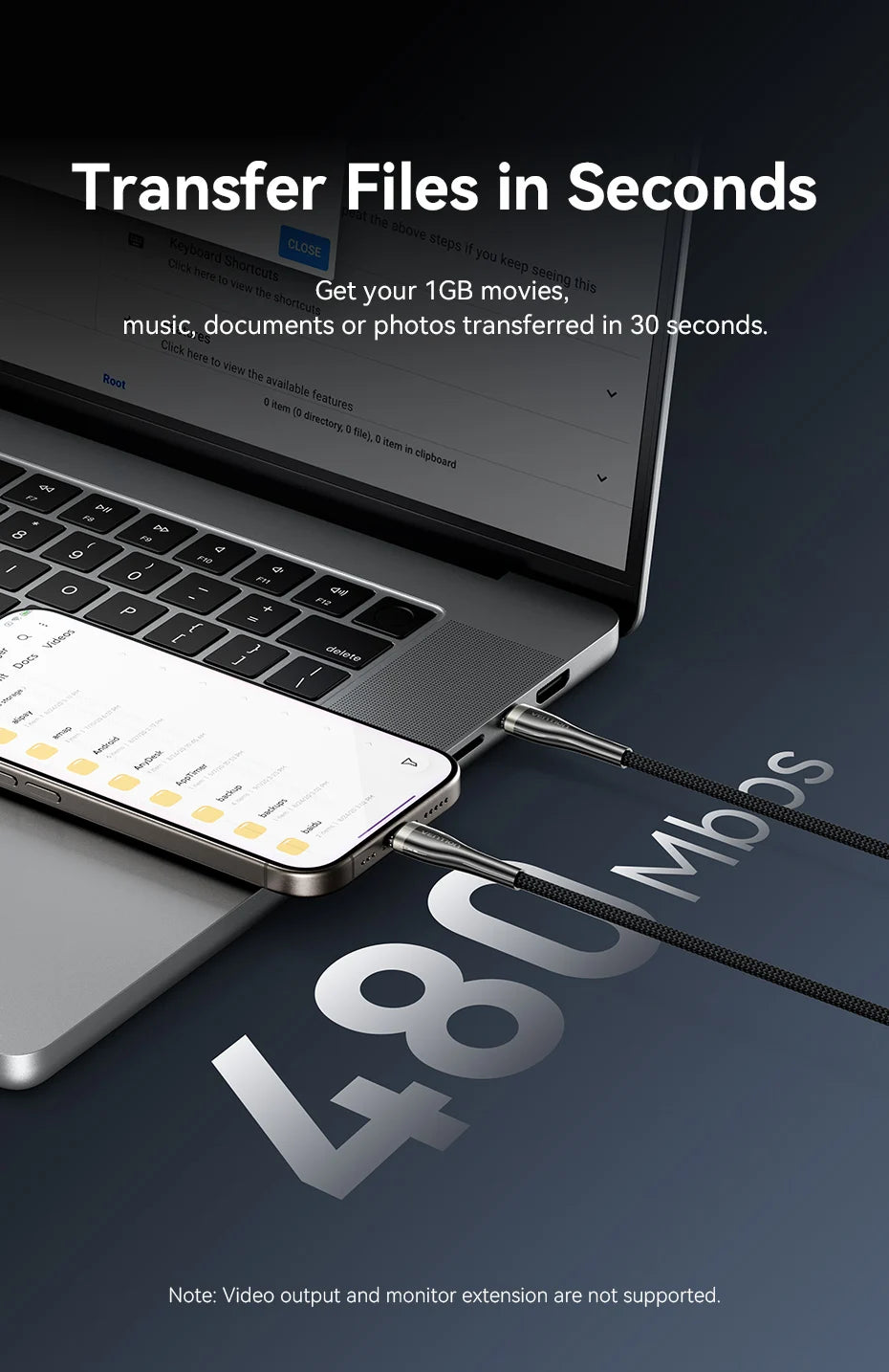 100W USB Type C To USB C Cable Quick Charging USB-C PD Charger Wire Cord for Macbook Samsung Xiaomi Type-C USB C Cable