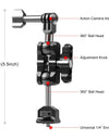 Magic Arm Multi-way Ball Aluminum Alloy Mount for Gopro/ DJI Action Camera Accessories & 1/4 Screw Hole Equipments
