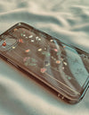 Flower Clear Phone Case for iPhone 16 15 14 Pro Max 15 14 16 Plus Mini Transparent Shockproof Back Cover