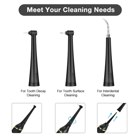 Electric Ultrasonic Dental Cleaner Teeth Plaque Calculus Tobacco Stains Tartar Remover Teeth Whitening Cleaning Kit Oral Care