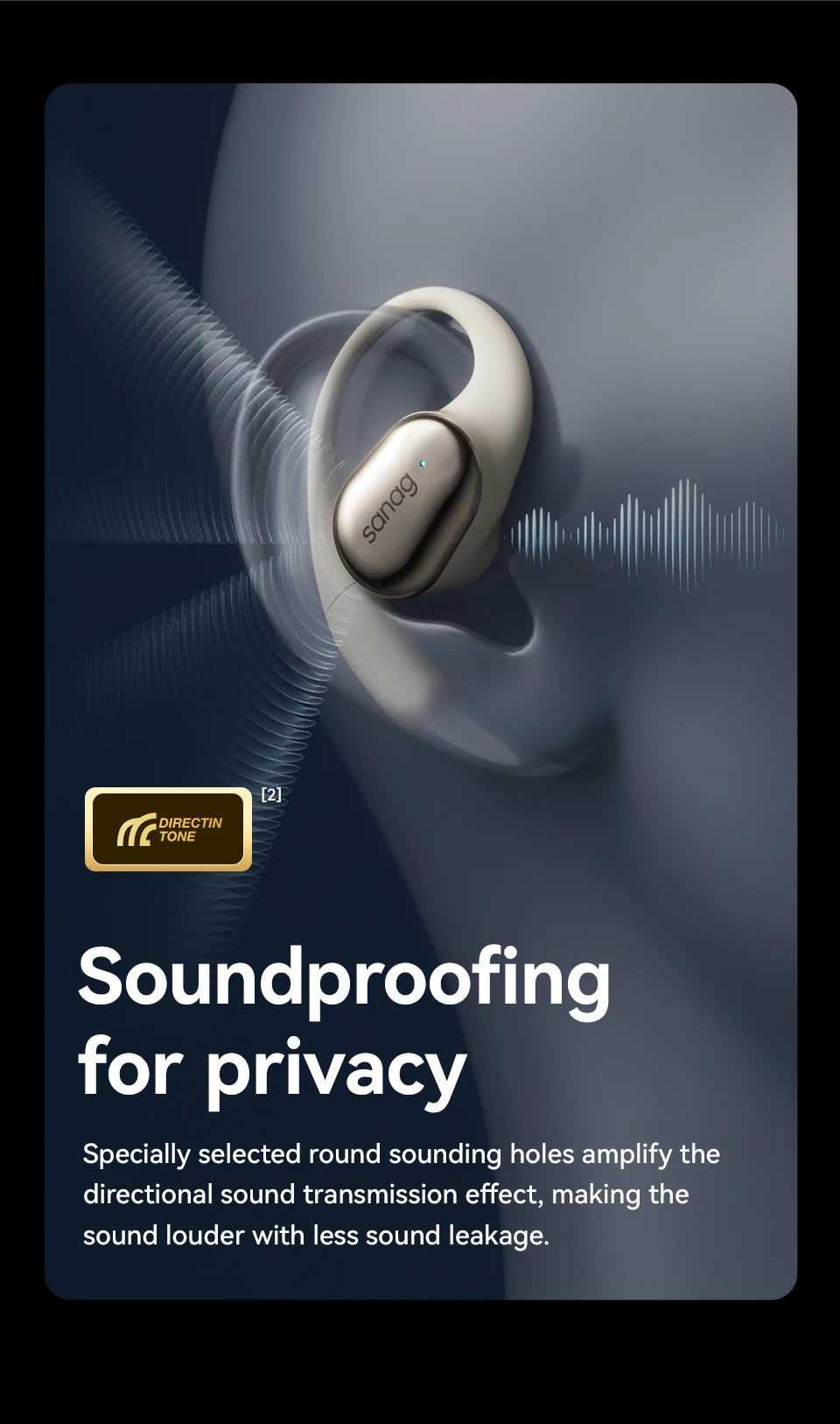 C16S Bluetooth 5.4 Wireless Headphones Open Ear OWS Earphones HiFi Sound Flash-sale Choice Headset TWS Earbuds