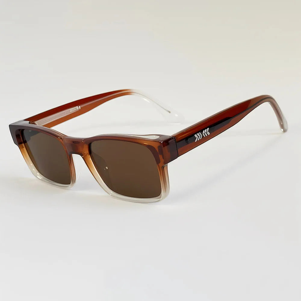 Vintage Square Sunglasses With Polarised Lenses