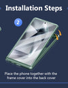 for Samsung Galaxy S24 S23 Ultra Case Bulit-in Screen Protector & Slide Camera Cover Phone Case with Kickstand Belt-Clip