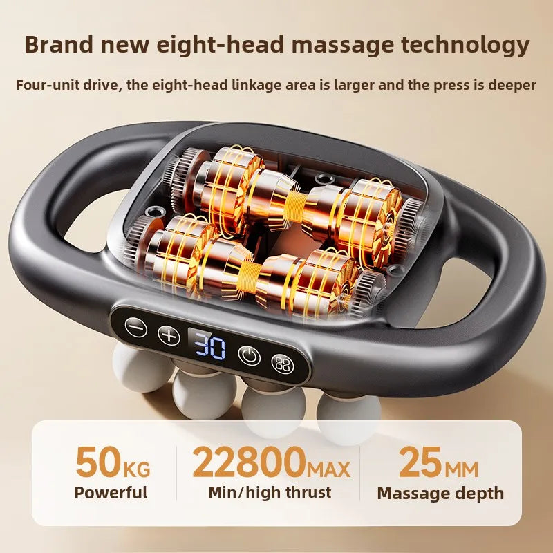 Muscle Massager  High Frequency Neck Shoulder Waist Massage Machine Sixteen-head Professional Fascia Massage