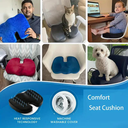 Seat Cushion Office Chair Cushions Pillow Memory Foam Pad Back Pain Relief Cushion Car Office Hip Support Massage Cushion