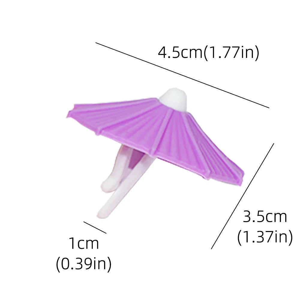 Umbrella Wine Glass Markers Drinking Cup Identifier Sign Mark Party Supplies Wine Glass Charm Labeling Party Supplie