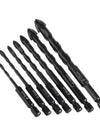 Cross Hex Tile Bits Glass Ceramic Concrete Hole Opener Alloy Triangle Drill Size 3/4/5/6/8/10/12 mm