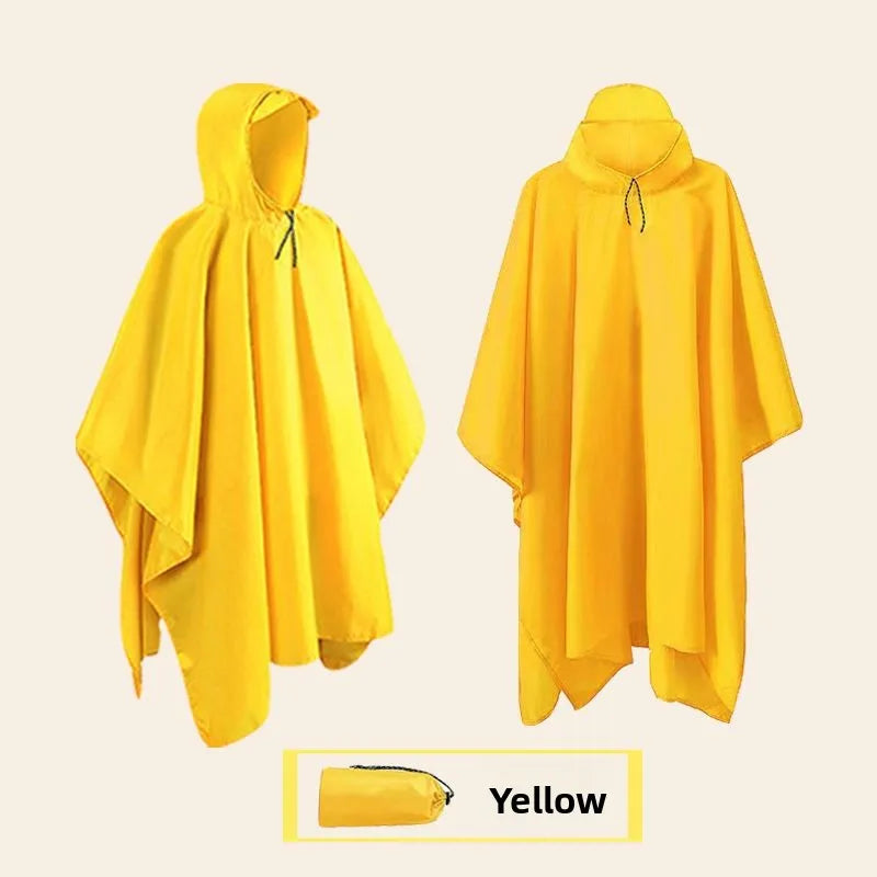 Tactical Waterproof Rain Poncho for Camping Hiking Cycling and Fishing