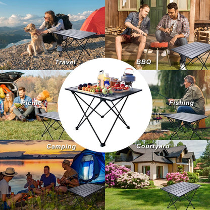 Outdoor Camping Table Ultralight Backpack Portable Folding Table High Load Carrying Hiking Beach Picnic Barbecue Durable