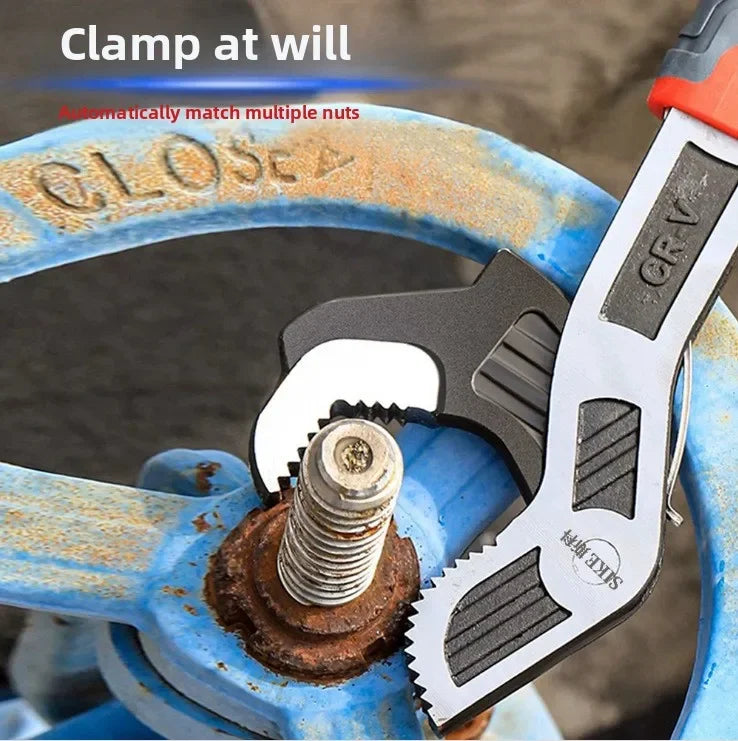 6/8/10/12 inch Self locking Wrenchs with Teeth Universal Plumber Wrench Power Grip Suitable for Various Repair Jobs tools