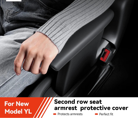 Silicone Armrest Protector Cover for Tesla Model YL Second Row Handrail