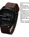 LED Electronic Watch 50m Waterproof Luminous Adjustable Silicone Band Men Women Sports Wristwatch Smartwatch