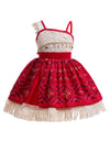 Disney Moana 2 Girls Cosplay Costume Kids One Shoulder Sleeveless Dress 2025 Christmas Party Vaiana Princess Cosplay Costume