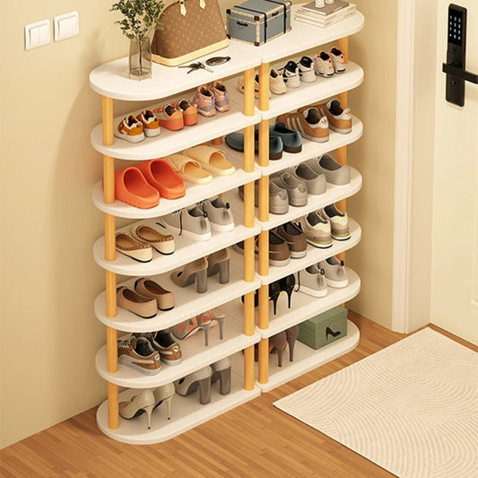 Wooden Multi-layer Shoe Rack Portable Shoe Cabinet Strong Load-bearing Capacit High-capacity Stable Durable Save Space Furniture