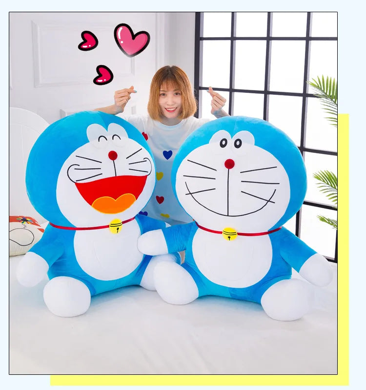 70cm Large Size cute Doraemon Plush Toy Stand By Me Cute Stuffed Plushie Doll Cartoon Cat Animal Sofa Bed Pillow Toy Gifts