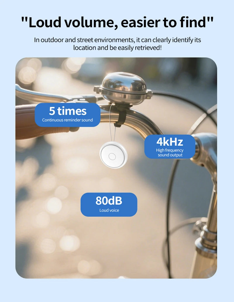 Mini Tracker Work With Find My APP Ultra Long Battery Life Mini Locator For Keys Pets Wallet Anti-Loss Device Smart Find