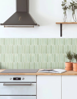 10pcs 3D Self-adhesive Wall Tiles, Fish Scale Tile Backsplash Peel and Stick, Mold Resistant Bathroom Tile Stickers, 30cm x 30cm